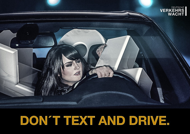 texting and driving advertisements